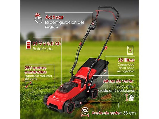 Cortacésped - CLM3381 OUTIGO, rojo