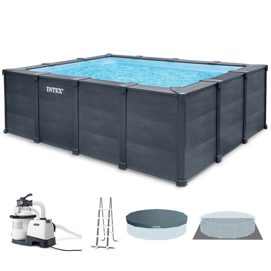 Piscina Desmontable Intex Graphite Grey Panel 26396NP