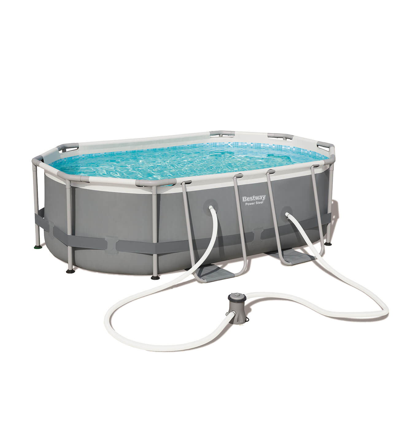 Piscina tubular ovalada Bestway power steel 300x200x84 cm - 5614A
