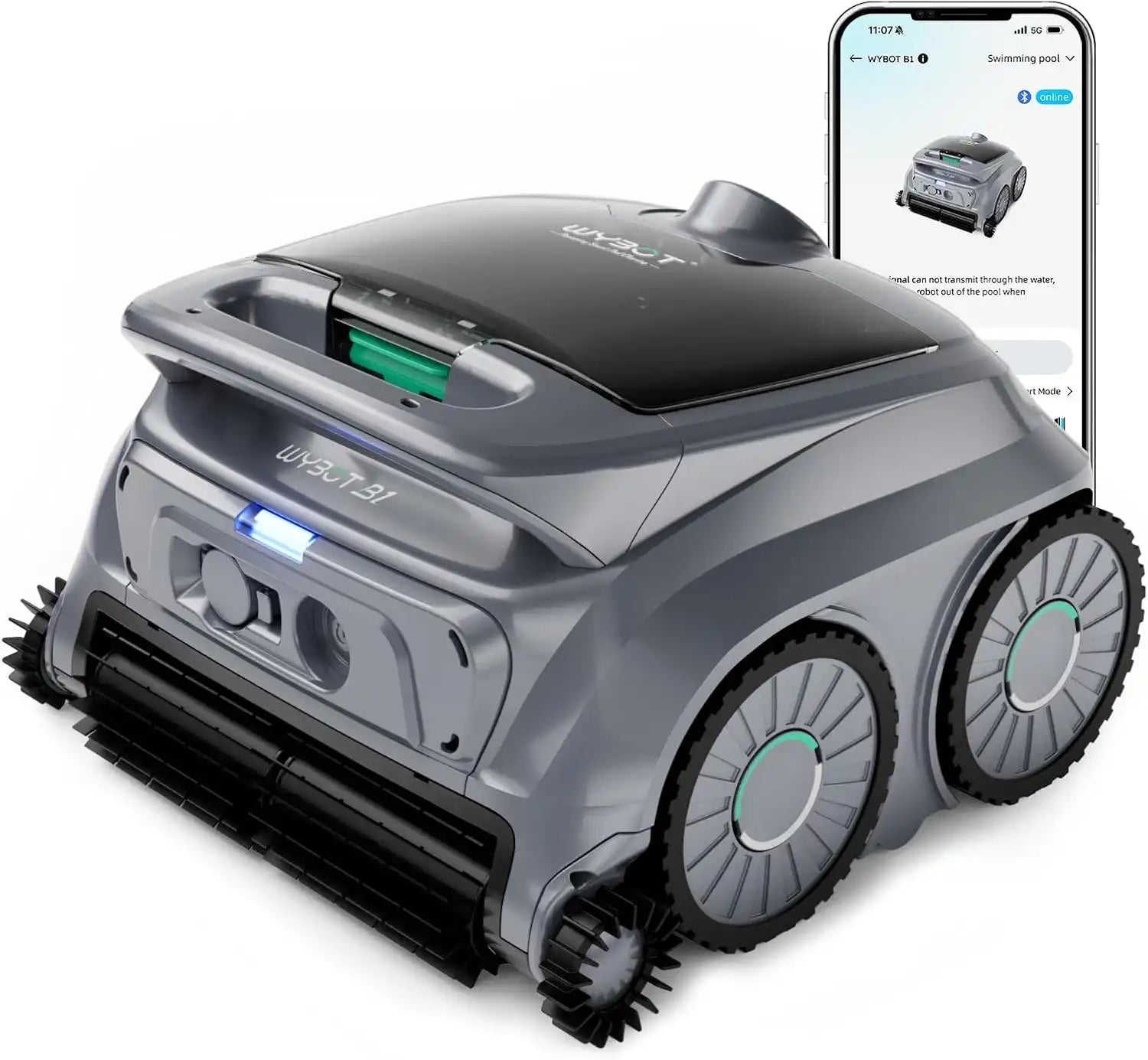 WYBOT B1 Limpiador robótico inteligente con limpieza total y de bordes