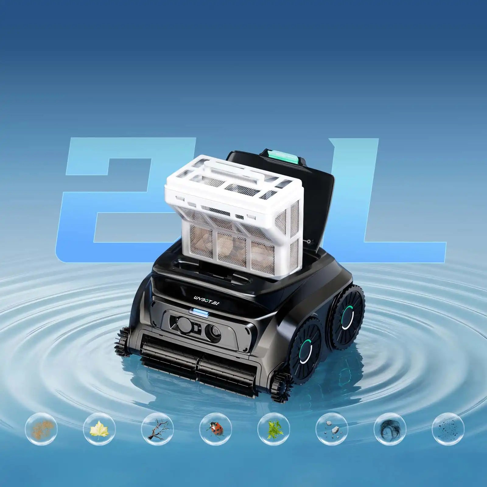 WYBOT B1 Limpiador robótico inteligente con limpieza total y de bordes