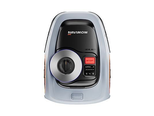 Cortacésped - Navimow i206E AWD, Xero‑Turn™, 600 m², Cámara RGB, IP66, Seguimiento GPS, Altura de corte: 2-6 cm, Gris
