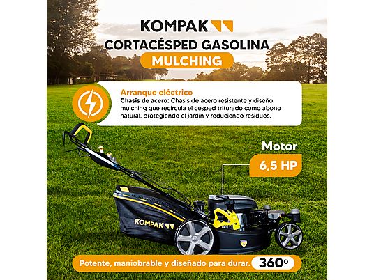Cortacésped - KP-KCC51E-SPZ KOMPAK, Negro