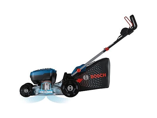 Cortacésped - GRA 18V2-46 BOSCH, Negro, Azul, Metálico