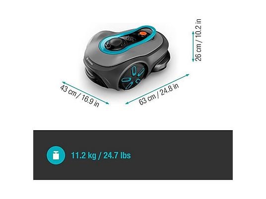 Robot cortacésped - GARDENA Hierba Rasor Gardena SILENO Free