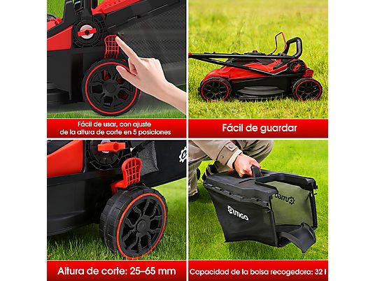 Cortacésped - CLM3381 OUTIGO, rojo