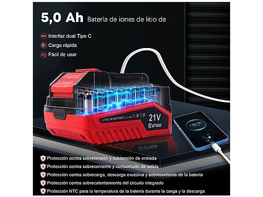 Cortacésped - CLM3381 OUTIGO, rojo