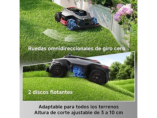 Robot cortacésped - MOVA Mova – LiDAX Ultra 2000 robot cortacésped sin cable AWD