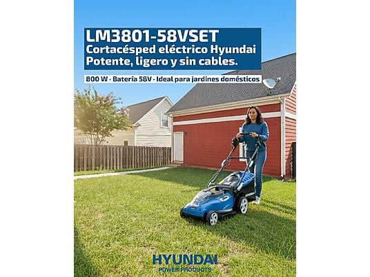 Cortacésped - LM3801-58VSET HYUNDAI POWER PRODUCTS, Azul