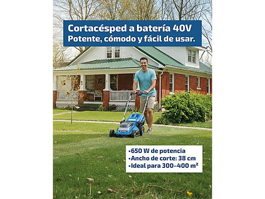 Cortacésped - HYLM38-40V-PACK HYUNDAI POWER PRODUCTS, Azul