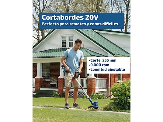 Cortacésped - HYLM38-40V-PACK HYUNDAI POWER PRODUCTS, Azul