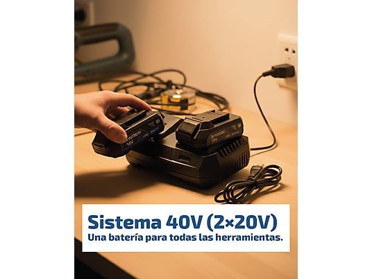 Cortacésped - HYLM38-40V-PACK HYUNDAI POWER PRODUCTS, Azul