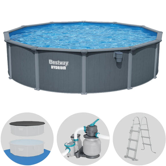 Piscina Redonda para 11-15 personas Bestway Hydrium 561CS - Ø549x132 cm